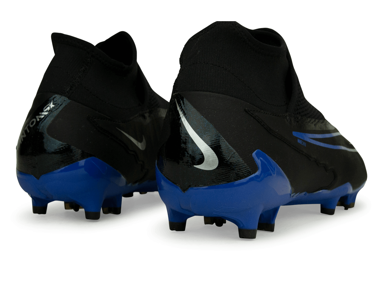 Nike Men's Phantom GX Pro DF FG Black/Blue – Azteca Soccer Nike Men's Phantom GX Pro DF FG Black/Blue – Azteca Soccer