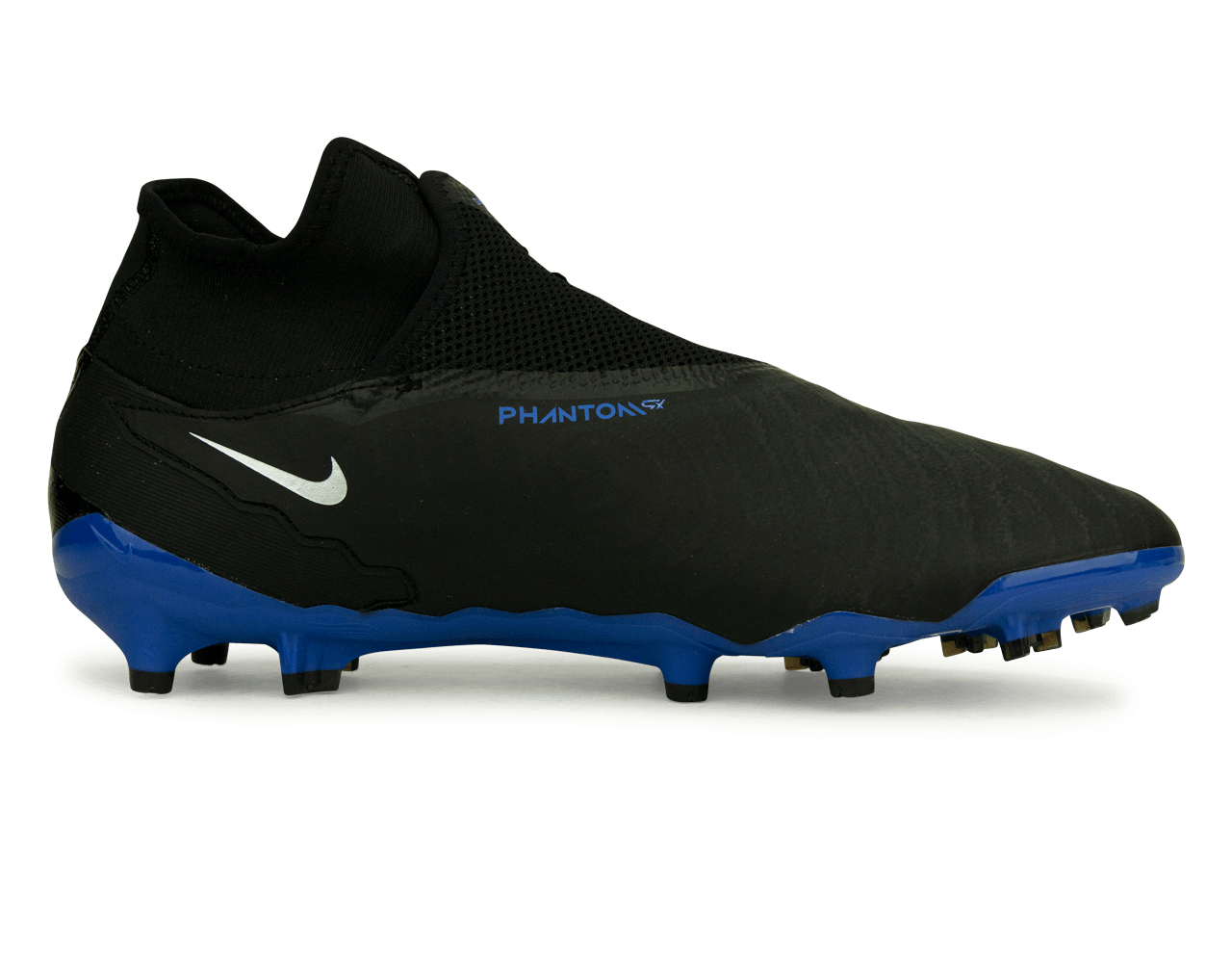 Nike Men's Phantom GX Pro DF FG Black/Blue – Azteca Soccer Nike Men's Phantom GX Pro DF FG Black/Blue – Azteca Soccer