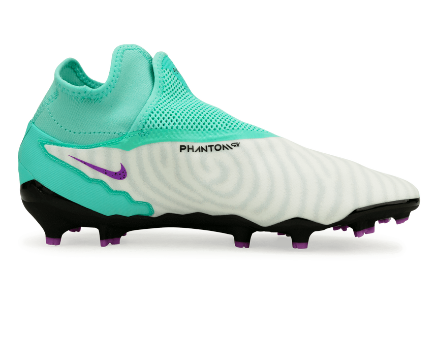 Nike Men's Phantom GX Pro DF FG Turquoise/Black/Purple Side