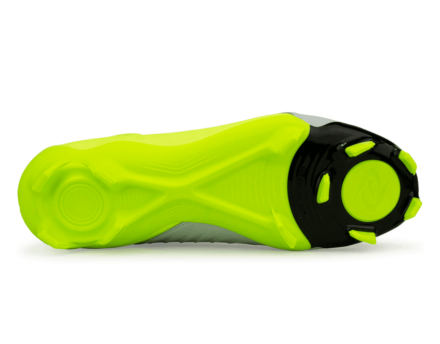 Nike Men's Phantom Luna II Academy FG/MG Silver/Black/Volt Sole