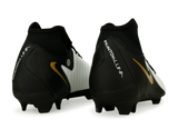 Nike Men's Phantom Luna II Academy FG/MG White/Black/Gold Rear