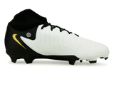 Nike Men's Phantom Luna II Academy FG/MG White/Black/Gold Side