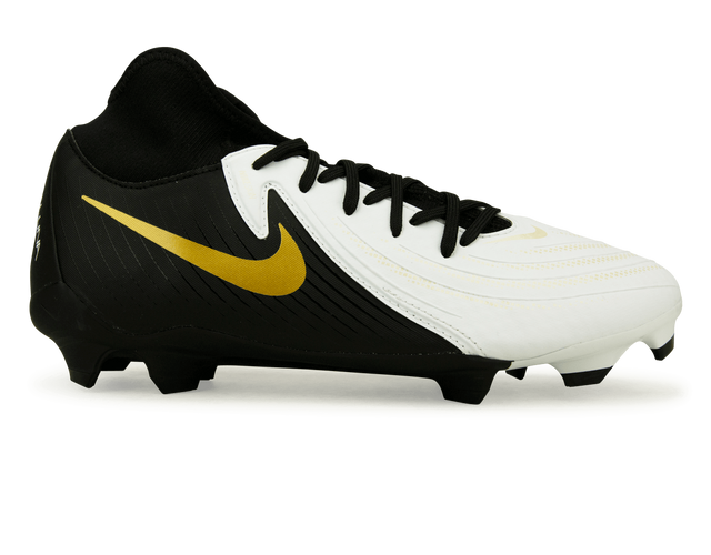 Nike Men s Phantom Luna II Academy FG MG White Black Gold Azteca Soccer