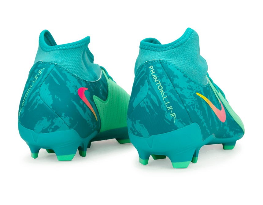 Nike Phantom Luna II Academy LV8 FG/MG Green Glow/Black Rear