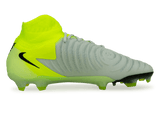 Nike Men's Phantom Luna II Elite FG Metallic Silver/Black/Volt Side