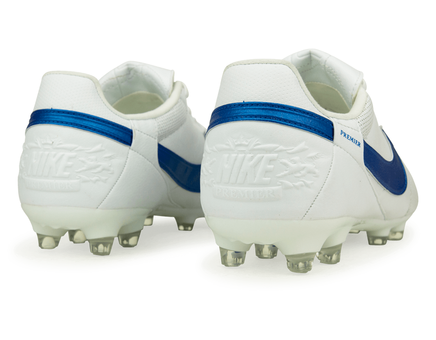 Nike Men's Premier 3 FG White/Signal Blue – Azteca Soccer