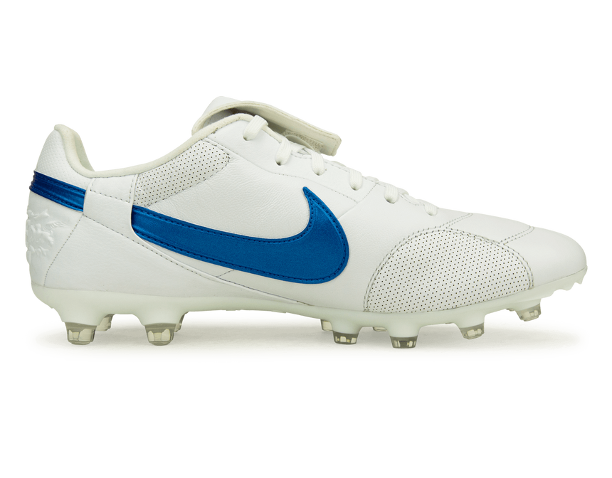 Nike Men's Premier III FG White/Signal Blue Side