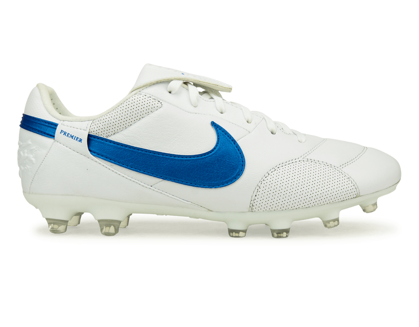 Nike Men's Premier 3 FG White/Signal Blue – Azteca Soccer
