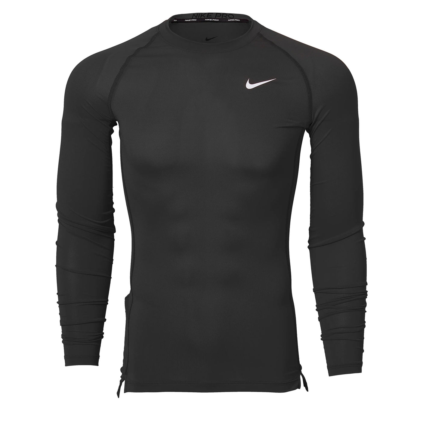 Nike Men's Pro Long Sleeve Top Black Front