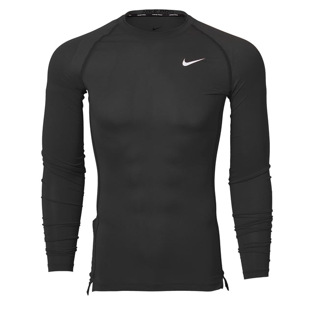 Nike Men's Pro Long Sleeve Top Black Front