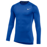 Nike Men's Pro Long Sleeve Top Royal Blue Front