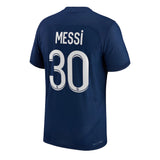 Nike Men's PSG 2022/23 Dri-FIT ADV Home Messi Jersey w/ Messi #30 Printing Back