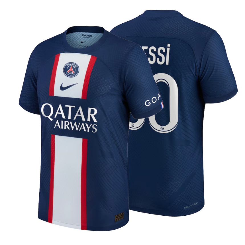 Nike Men's PSG 2022/23 Dri-FIT ADV Home Messi Jersey w/ Messi #30 Printing Both