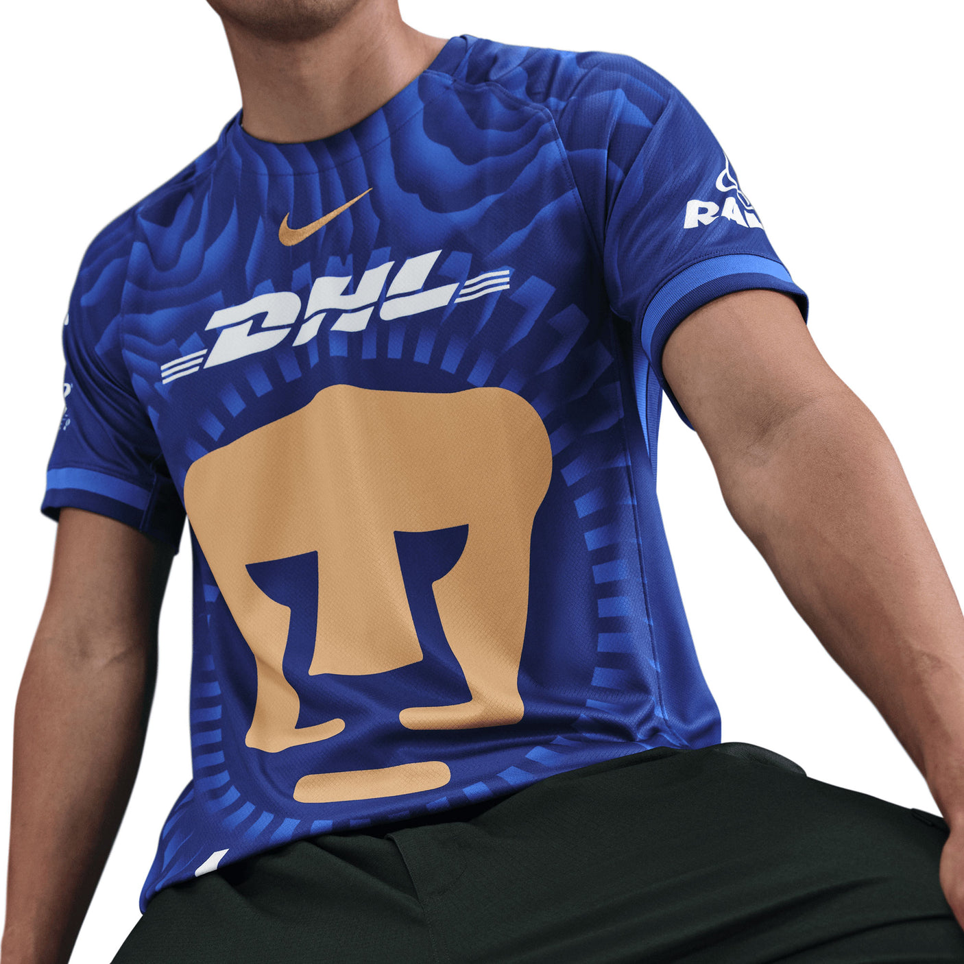 Nike Men's Pumas UNAM 2025/26 Away Jersey Deep Royal Blue/Club Gold Crest