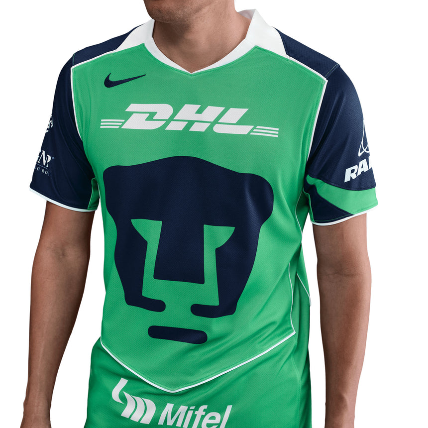 Nike Men's Pumas UNAM 2025/26 Third Jersey Green/White Crest