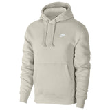 Nike Men's Sportswear Club Fleece Pullover Hoodie Light Bone/White
