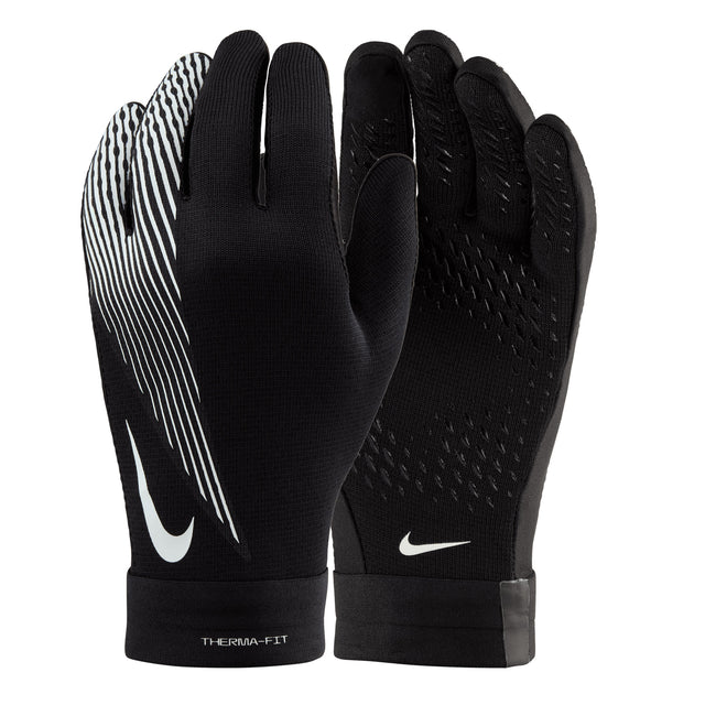 Nike Men's Therma-Fit Academy Field Player Gloves Black/White Both