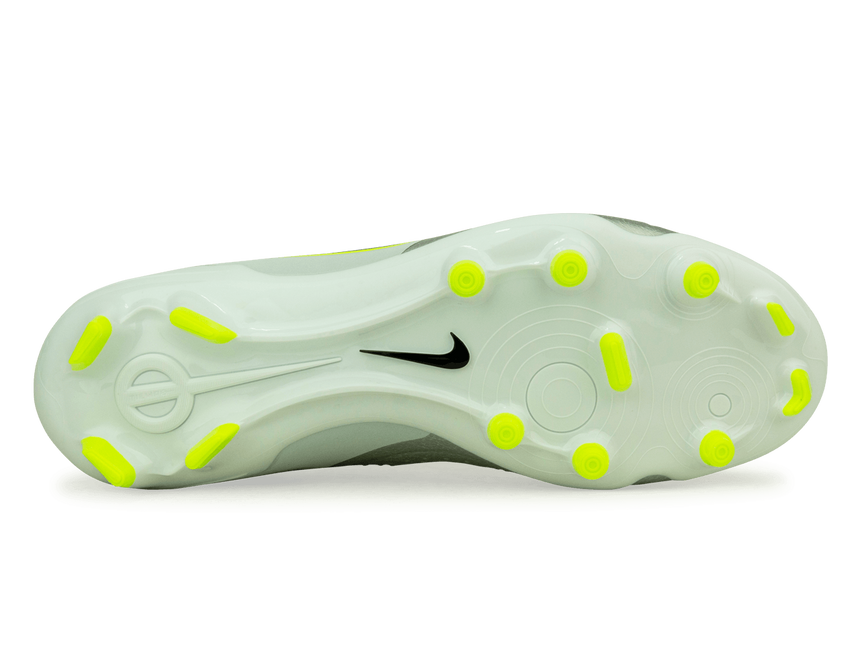 Nike Men's Tiempo Legend 10 Academy FG/MG Silver/Black/Volt Sole