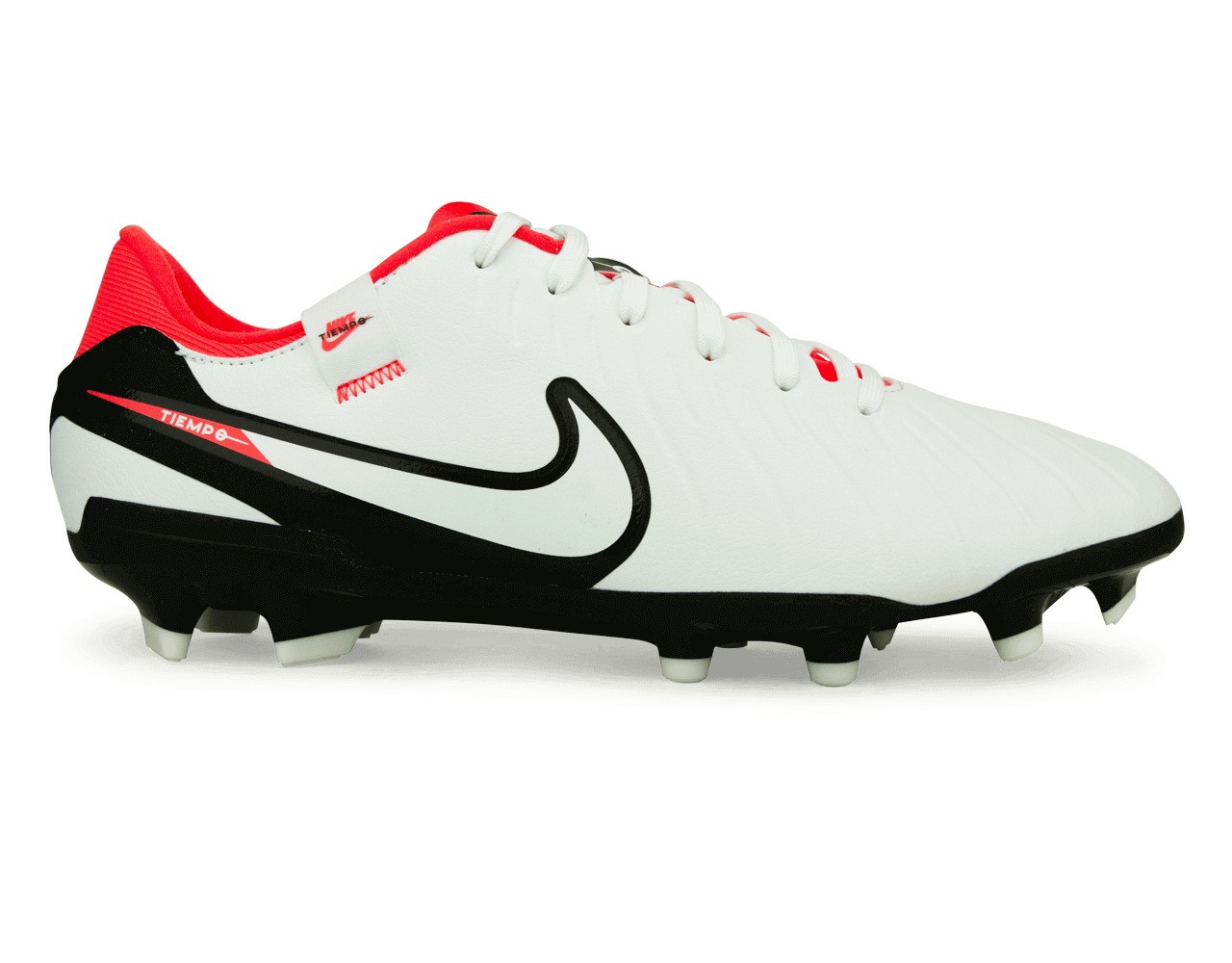 Nike tiempo black red on sale