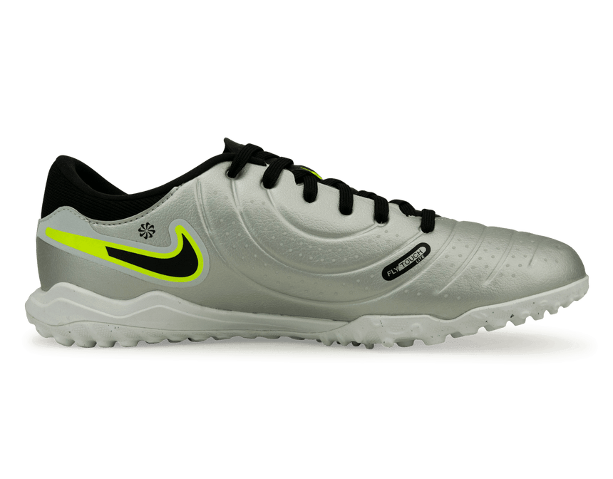 Nike Men's Tiempo Legend 10 Academy TF Silver/Black/Volt Side