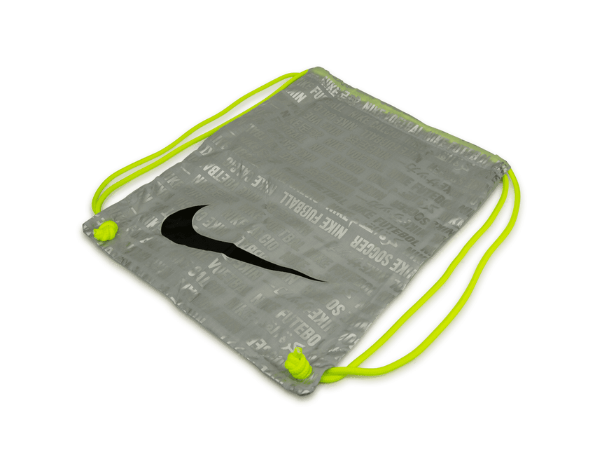 Nike Men's Tiempo Legend 10 Elite FG Metallic Silver/Black/Volt Shoebag