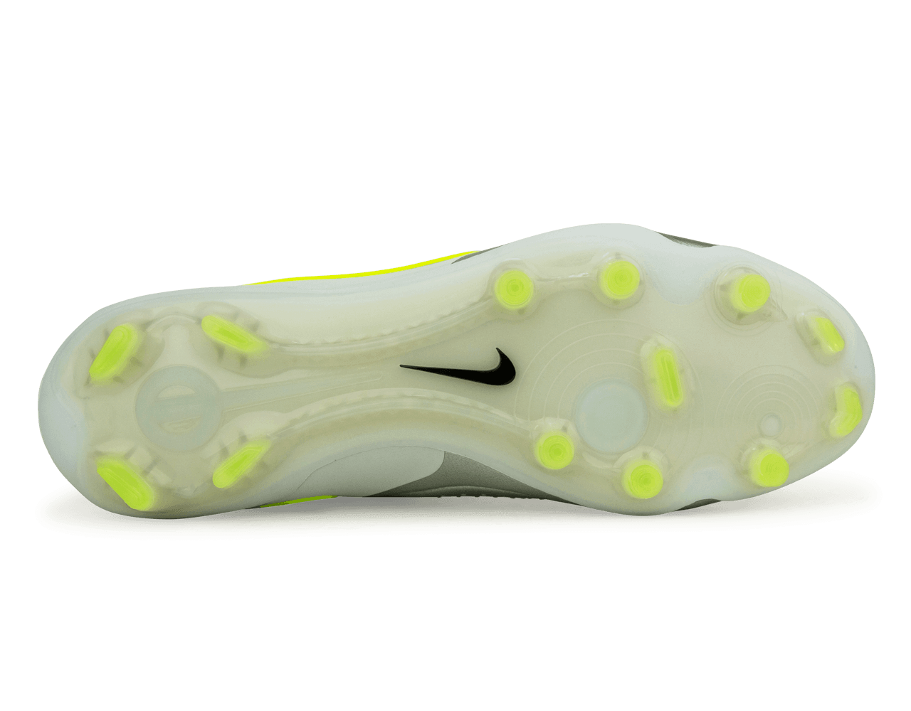 Nike Men's Tiempo Legend 10 Elite FG Metallic Silver/Black/Volt Sole