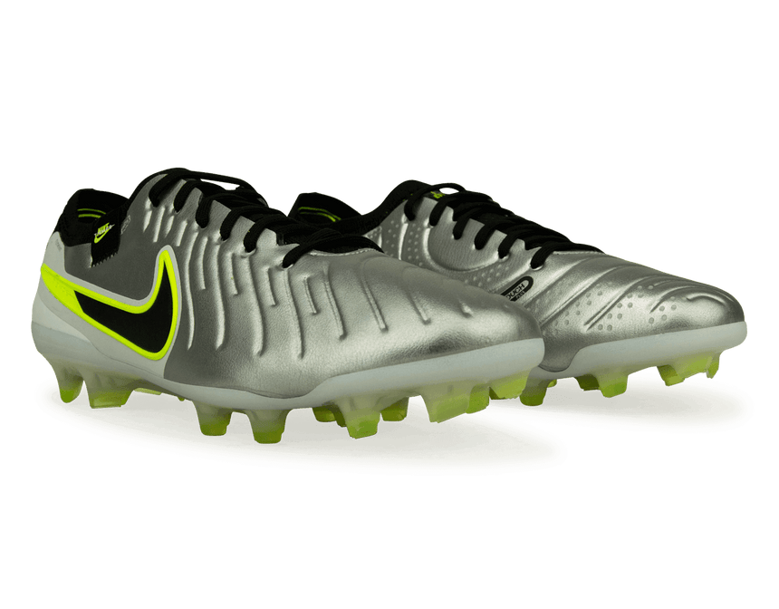 Nike Men's Tiempo Legend 10 Elite FG Silver/Black/Volt – Azteca Soccer