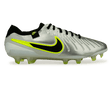 Nike Men's Tiempo Legend 10 Elite FG Metallic Silver/Black/Volt