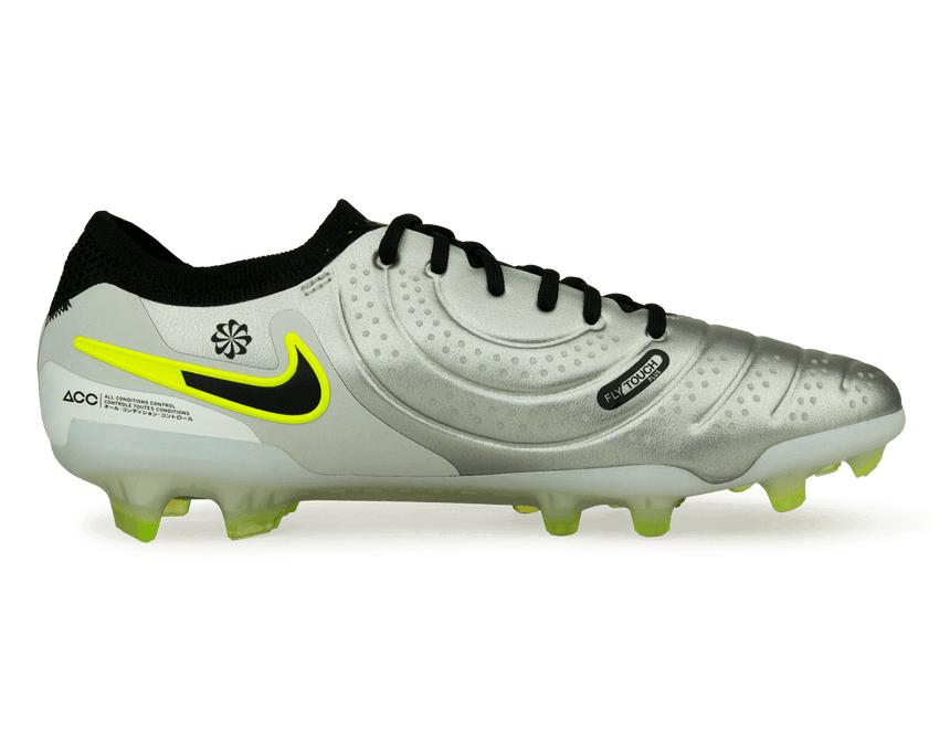 Nike Men's Tiempo Legend 10 Elite FG Silver/Black/Volt – Azteca Soccer