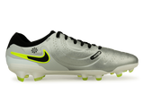 Nike Men's Tiempo Legend 10 Pro FG Metallic Silver/Black Volt Side