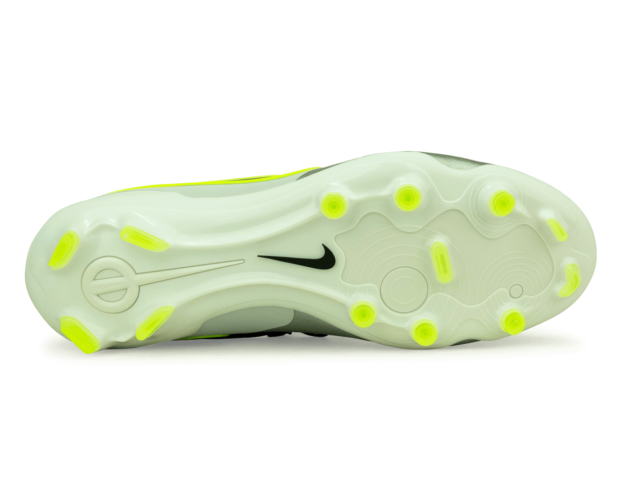 Nike Men's Tiempo Legend 10 Pro FG Metallic Silver/Black Volt Sole