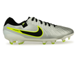 Nike Men's Tiempo Legend 10 Pro FG Metallic Silver/Black Volt