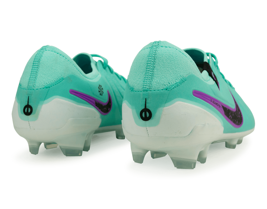 Nike Men's Tiempo Legend 10 Pro FG Turquoise/Black/Purple Rear