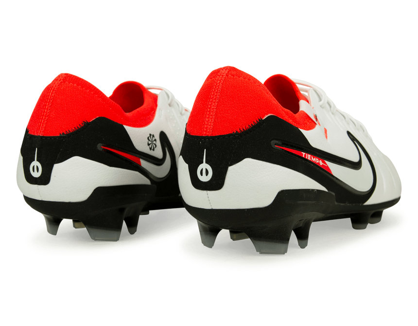 Nike Men's Tiempo Legend 10 Pro FG White/Red Rear