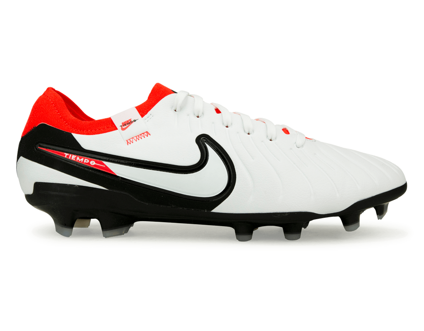Nike サッカースパイク ホワイト/レッド Nike tempo Nike Men's Tiempo Legend 10 Pro FG White/Red – Azteca Soccer
