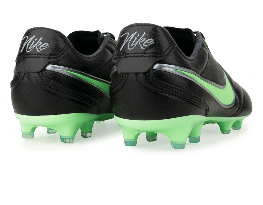 Nike Men's Tiempo Ligera Pro FG Black/Illusion Green Rear