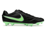 Nike Men's Tiempo Ligera Pro FG Black/Illusion Green Side