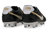 Nike Men's Tiempo Ligera Pro FG Black/White Rear