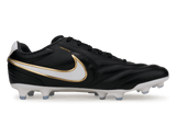 Nike Men's Tiempo Ligera Pro FG Black/White Side