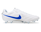 Nike Men's Tiempo Ligera Pro FG Chalk/Racer Blue Side
