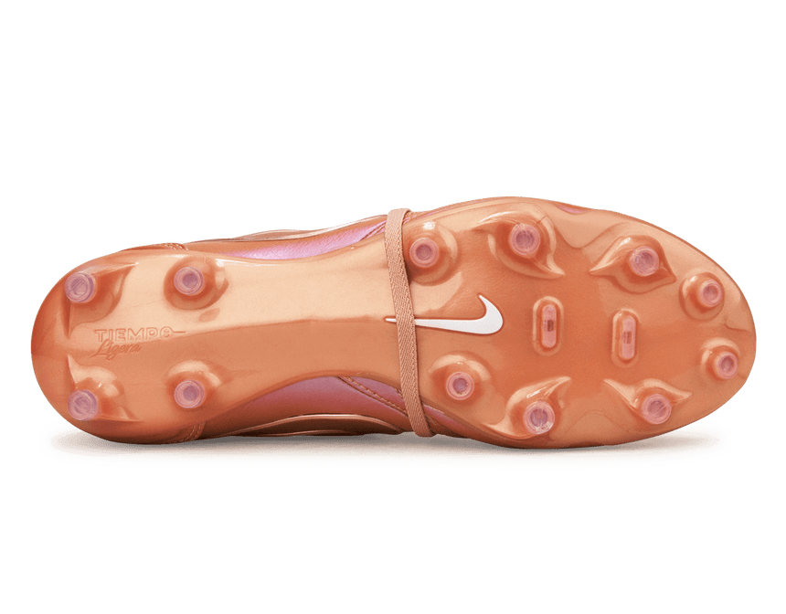 Nike Men's Tiempo Ligera Pro FG LE Red Bronze/Rose Gold Sole