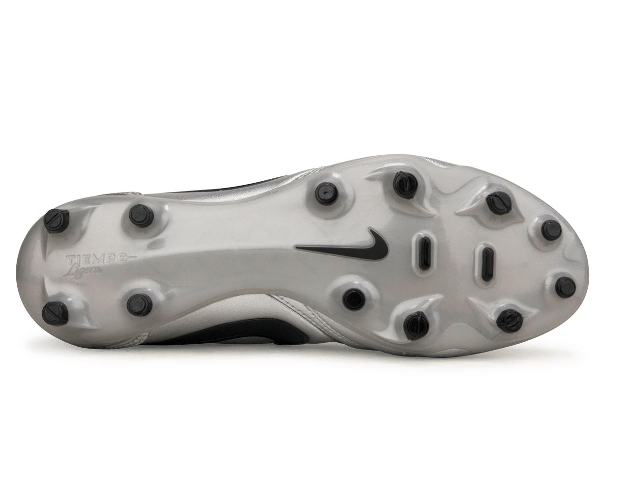 Nike Men's Tiempo Ligera Pro FG Soccer Cleats Metallic Silver