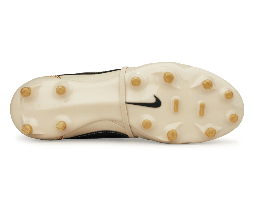 Nike Men Tiempo Ligera Pro FG Soccer Cleats in Pearl White Soleplate