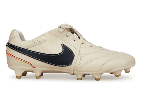 Nike Men Tiempo Ligera Pro FG Soccer Cleats in Pearl White