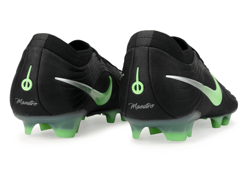 Nike Men's Tiempo Maestro Elite FG Black/Illusion Green Rear