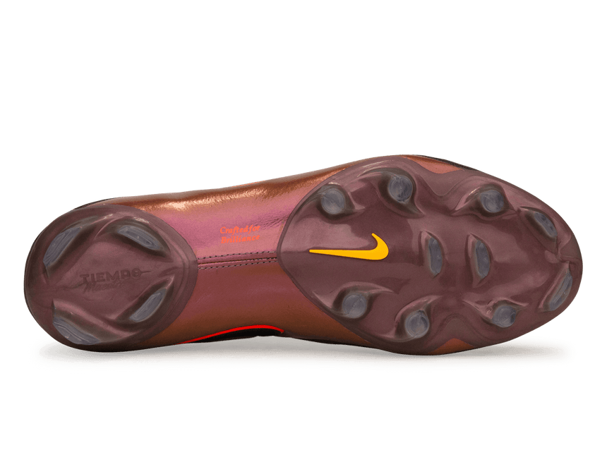 Nike Men's Tiempo Maestro Elite FG LV8 Black/Laser Orange Sole