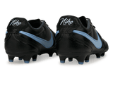 Nike Men's Tiempo Ligera Pro FG Black/Ice Blue Rear