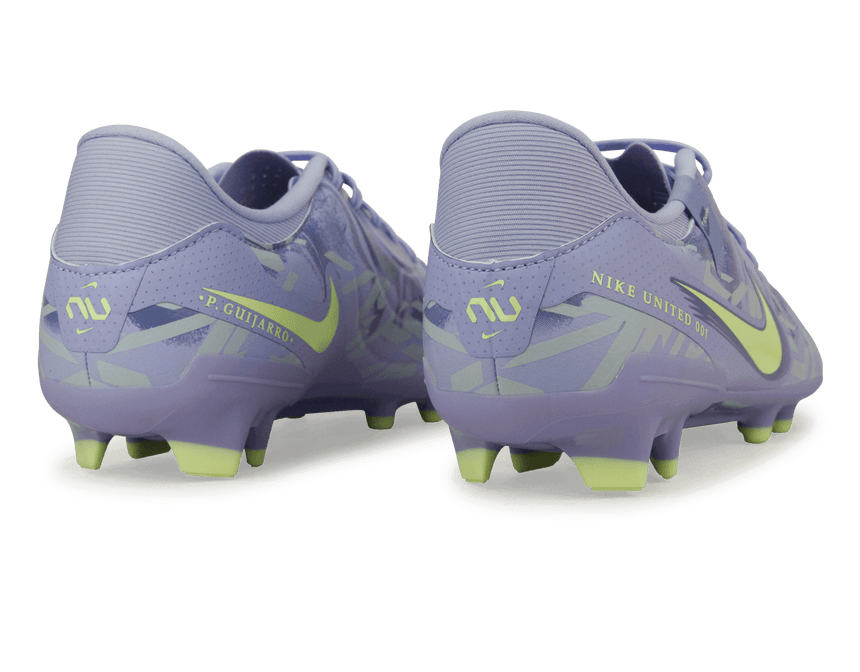 Nike Men's United Tiempo Legend 10 Academy FG/MG Purple Agate/Barley Volt Rear