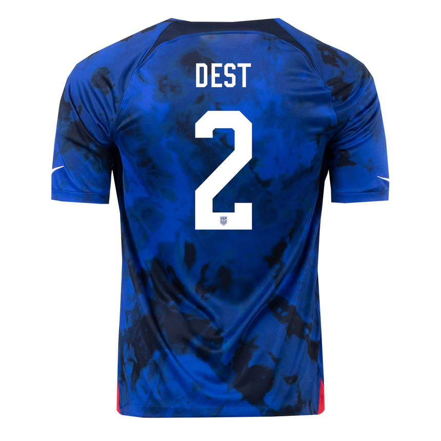 Nike Men's USA 2022/23 Away Jersey w/ Dest #2 Printing Back