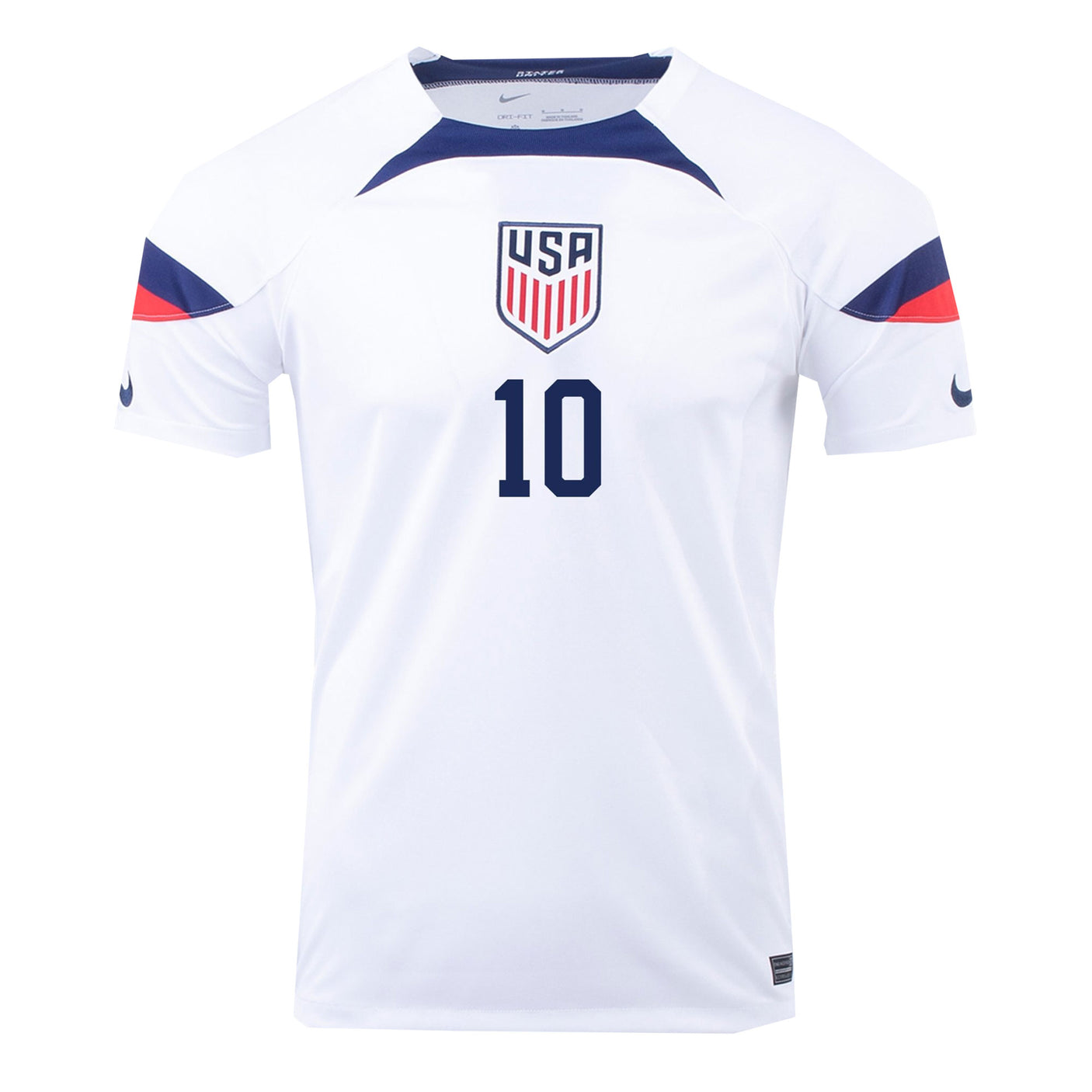 Nike Men's USA 2022/23 Dri-FIT ADV Home Jersey w/ Pulisic #10 Printing Front